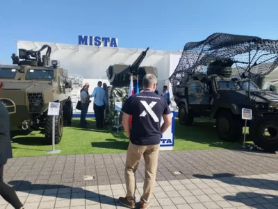 explitia na targach branży zbrojeniowej