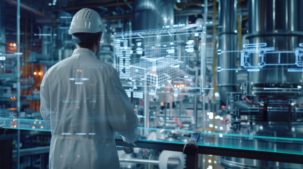 Efficiency in production – before you buy a machine, find out where the loss occurs (photo of an engineer reviewing a design)