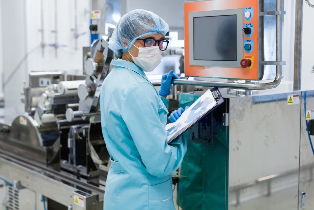 Electronic Batch Record (EBR) should show the actual course of a batch
(photo of an employee at a control cabinet)