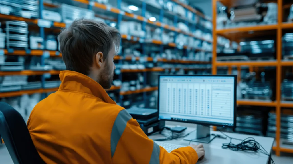 Production visualization – not every signal can be tested on demand (operator working at a monitor)