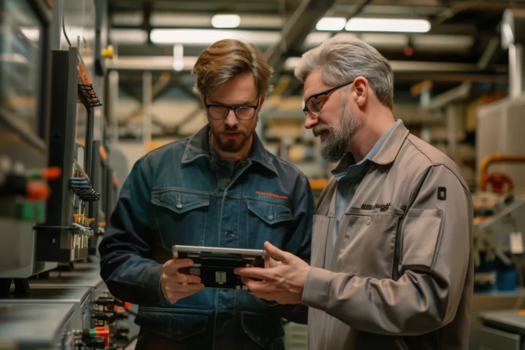Custom software solutions - sometimes the right decision is not to build a new application
(employees reviewing data on a tablet)