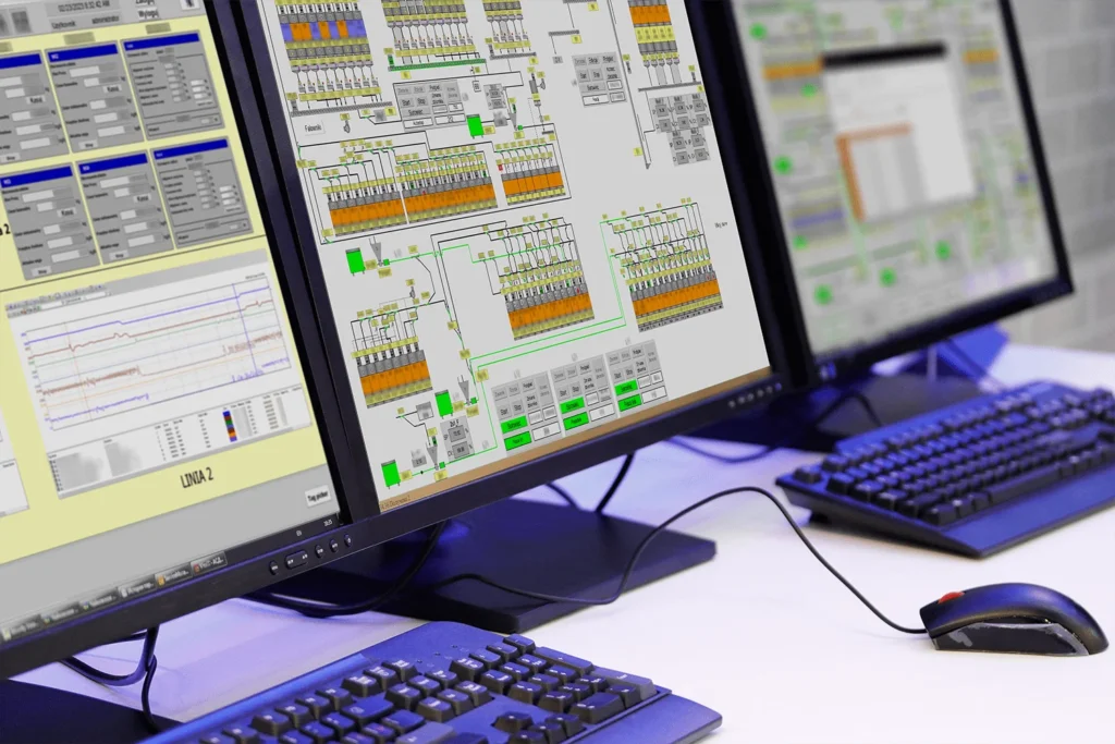 SCADA system migration - screenshot of the explitia SCADA system